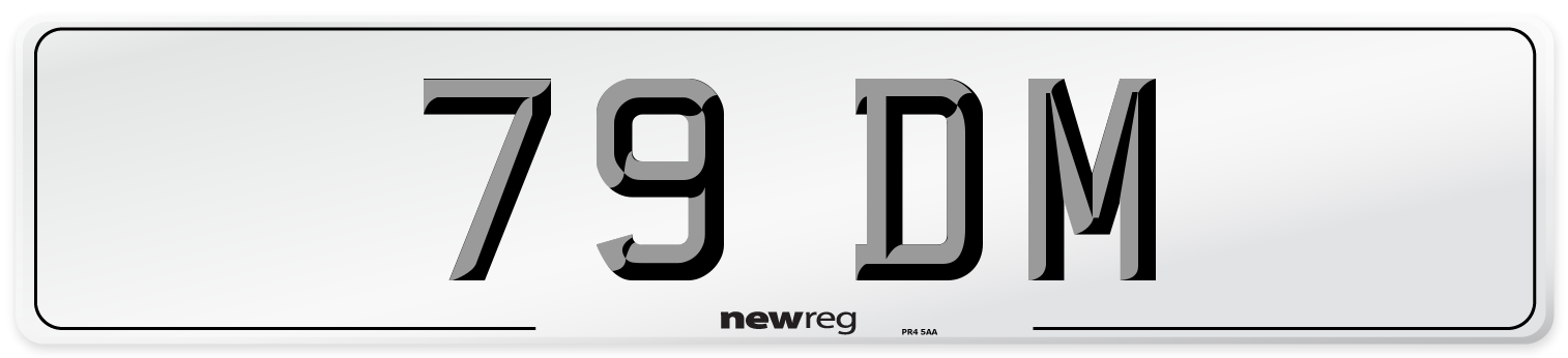 79 DM Number Plate from New Reg